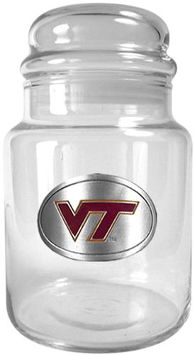 NCAA Virginia Tech Hokies Glass Candy Jar