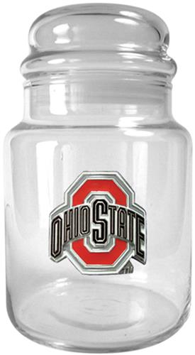 NCAA Ohio State Buckeyes Glass Candy Jar
