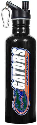 NCAA Gators Black Stainless Steel Water Bottle
