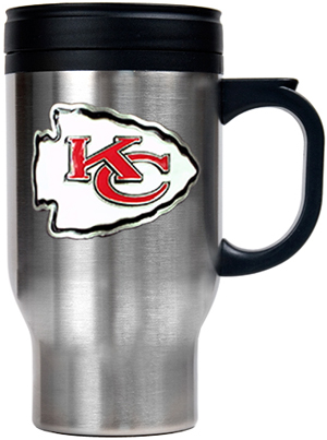 NFL Kansas City Chiefs Stainless Steel Travel Mug