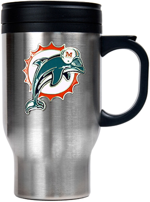 NFL Miami Dolphins Stainless Steel Travel Mug