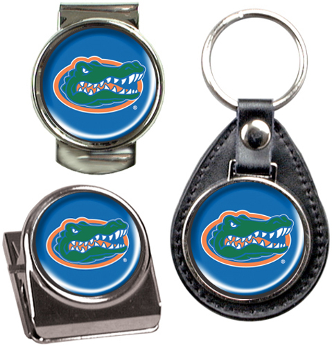 NCAA Gators Key Chain Money Clip & Magnet Clip Set