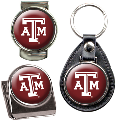 NCAA Texas A&M Key Chain Money Clip & Magnet Set