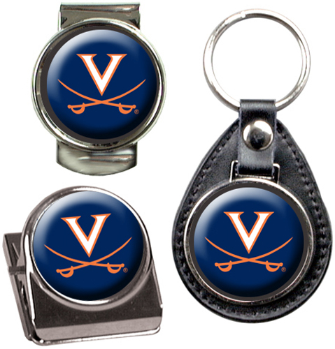 NCAA Virginia Key Chain Money Clip & Magnet Set
