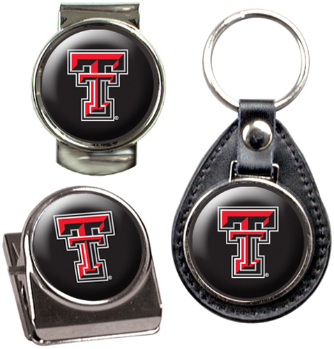 NCAA Texas Tech Key Chain Money Clip & Magnet Set