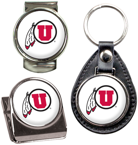 NCAA Utah Utes Key Chain Money Clip & Magnet Set