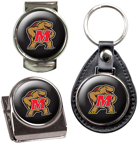 NCAA Maryland Key Chain Money Clip & Magnet Set