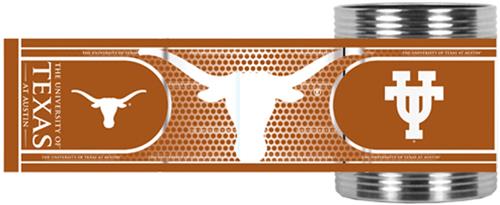 NCAA Longhorns Stainless Can Holder Hi-Def Wrap
