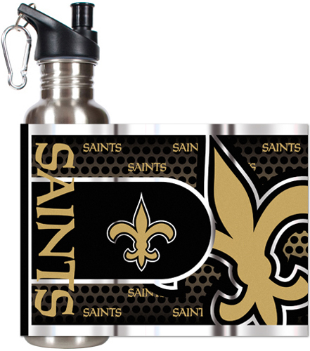 NFL New Orleans Saints Stainless Water Bottle