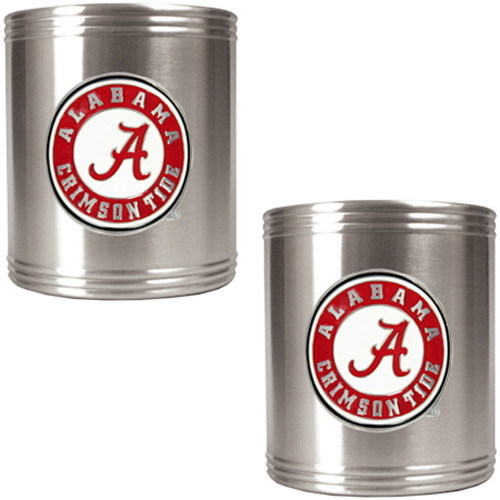 NCAA Alabama 2pc Stainless Steel Can Holder Set