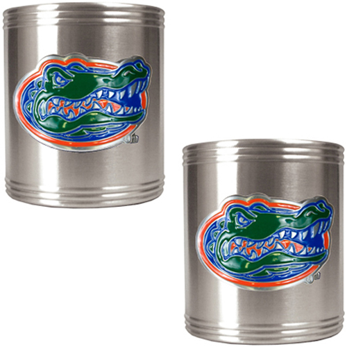 NCAA Florida 2pc Stainless Steel Can Holder Set