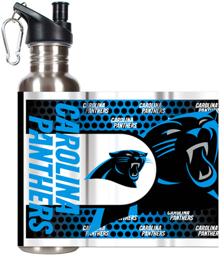 NFL Carolina Panthers Stainless Steel Water Bottle