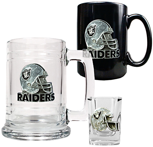 NFL Oakland Raiders Tankard/Mug/Shot Glass Set