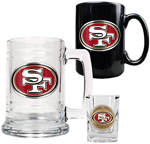 NFL San Francisco 49ers Tankard/Mug/Shot Glass Set