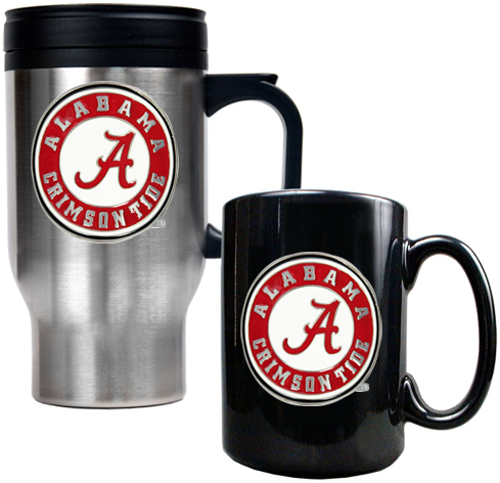 NCAA Alabama Travel Mug & Coffee Mug Set