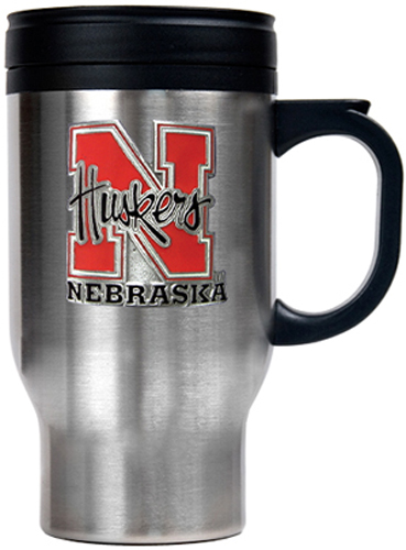 NCAA Nebraska Stainless Steel Travel Mug 16oz.