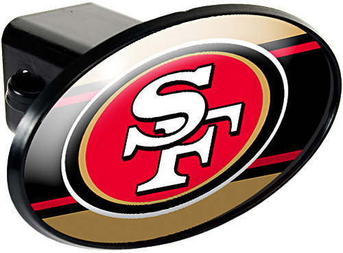 NFL San Francisco 49ers Oval Trailer Hitch Cover