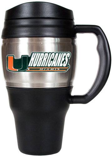 NCAA Miami Hurricanes Heavy Duty Travel Mug