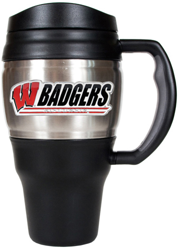 NCAA Wisconsin Badgers Heavy Duty Travel Mug