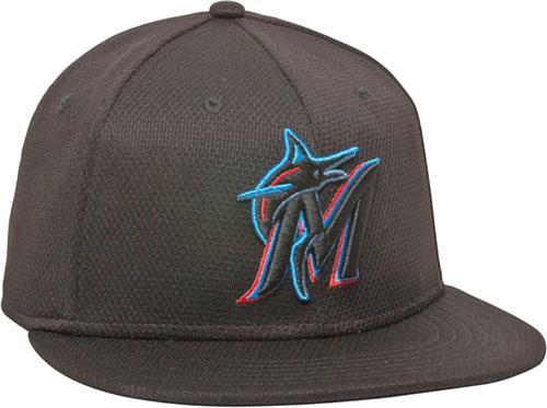OC Sports MLB Miami Marlins Mesh Home Cap 3D Logo
