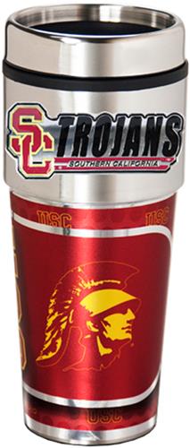 USC Trojans Travel Tumbler Hi-Def Metallic Graphic