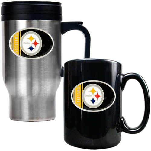 NFL Pittsburgh Steelers Travel Mug & Coffee Mug - Fan Gear