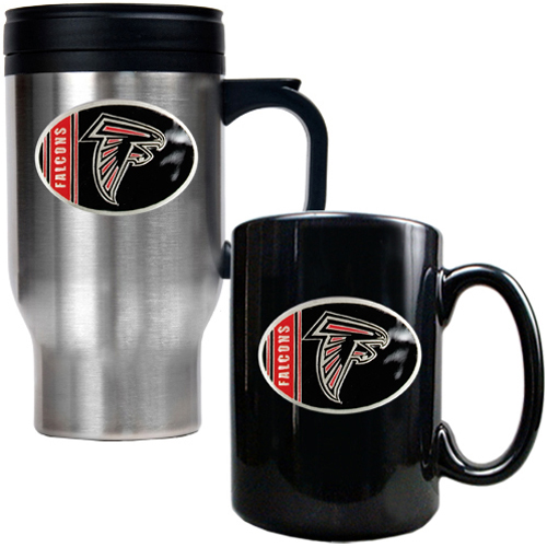 NFL Atlanta Falcons Travel Mug & Coffee Mug Set