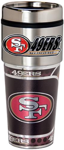 NFL San Francisco 49ers Tumbler w/ Metallic Wrap