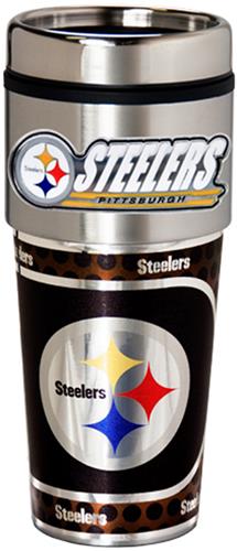 NFL Pittsburgh Steelers Tumbler w/ Metallic Wrap