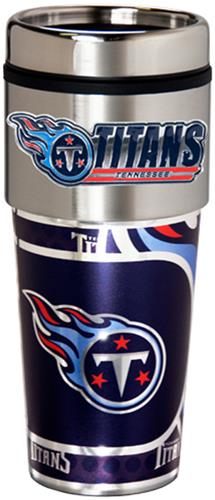 NFL Tennessee Titans 16oz Tumbler w/ Metallic Wrap