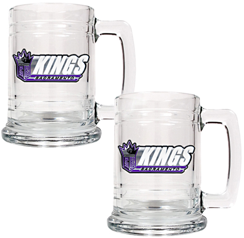 NBA Sacramento Kings 2pc 16oz Glass Tankard Set