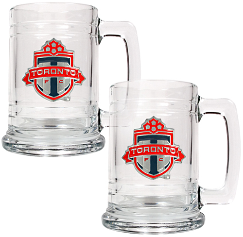 MLS Toronto FC 2pc Glass Tankard Set
