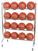 Champro Ball Rack w/Casters - Holds 16 Basketballs Champro Ball Rack w/Casters - Holds 16 Basketballs