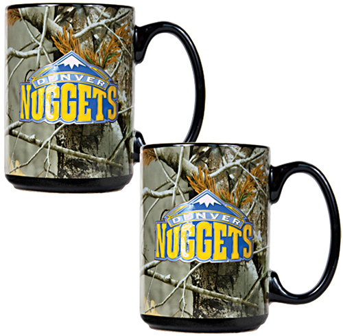 NBA Denver Nuggets 2pc Open Field Ceramic Mug Set