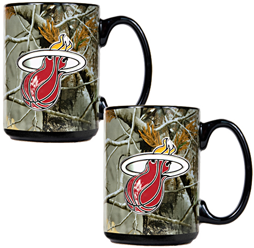 NBA Miami Heat 2pc Open Field Ceramic Mug Set
