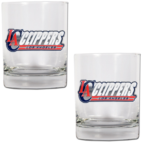 NBA Los Angeles Clippers 14oz Rocks Glass Set