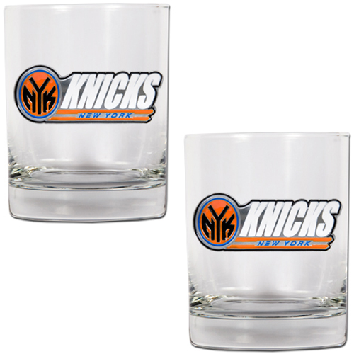 NBA New York Knicks 14oz Rocks Glass 2 piece Set