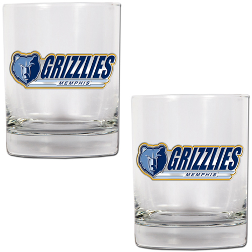 NBA Memphis Grizzlies 14oz Rocks Glass Set