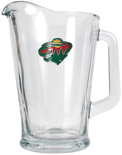 NHL Minnesota Wild Glass Beverage Pitcher
