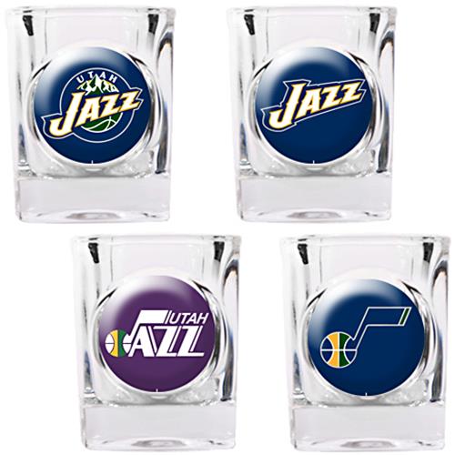 NBA Utah Jazz 4pc Collector's Shot Glass Set