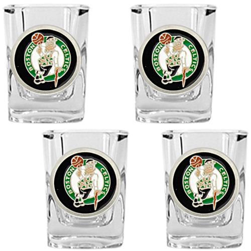 NBA Boston Celtics 4pc Square Shot Glass Set