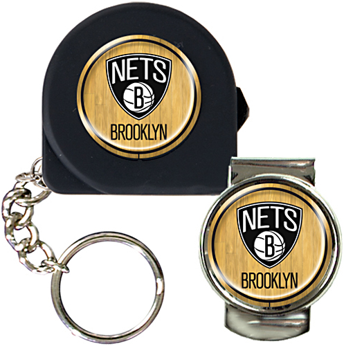 NBA Brooklyn Nets 6' Tape Measure/Money Clip Set