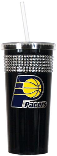 NBA Indiana Pacers 16oz Bling Tumbler w/ Straw