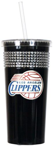 NBA Los Angeles Clippers Bling Tumbler w/ Straw