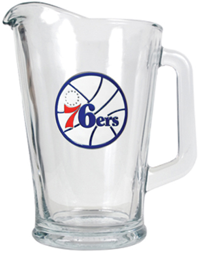 NBA Philadelphia 76ers Glass Beverage Pitcher