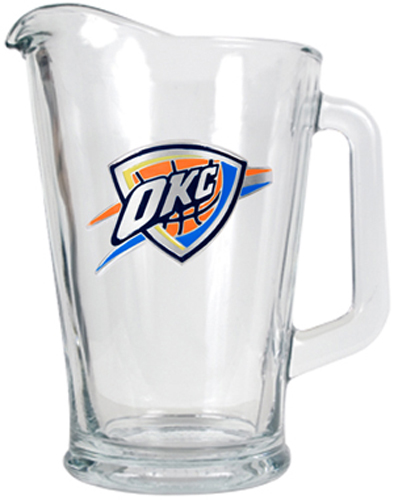 NBA Oklahoma City Thunder Glass Beverage Pitcher
