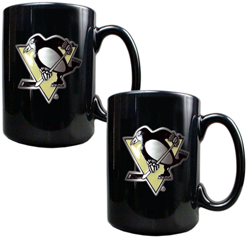 NHL Pittsburgh Penguins 2pc Coffee Mug Set