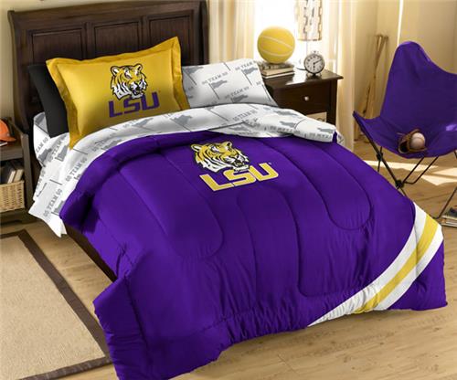 Northwest NCAA LSU Tigers Twin Bed in Bag