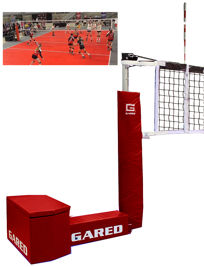 E87366 Gared GO COURT JR 1Crt Portable Volleyball System
