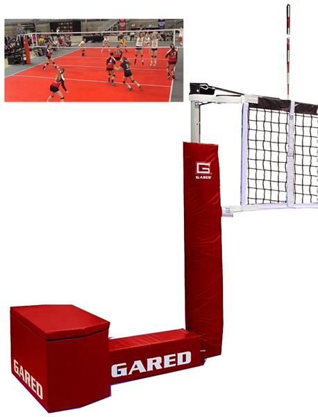 Gared GO COURT Jr One-Court Portable Volleyball System 8535PKG